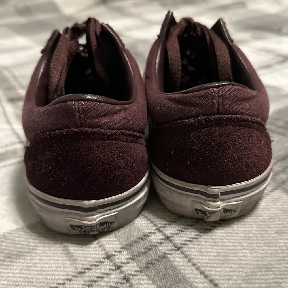 Vans Old Skool Maroon Suede/Canvas Sneakers, Size 8 Women’s/6.5 Men’s - Picture 8 of 10